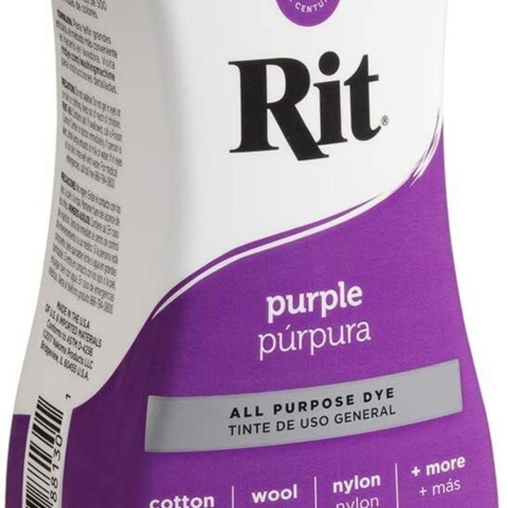 NEW Rit All-Purpose Liquid Dye Tint 8 Oz Purple